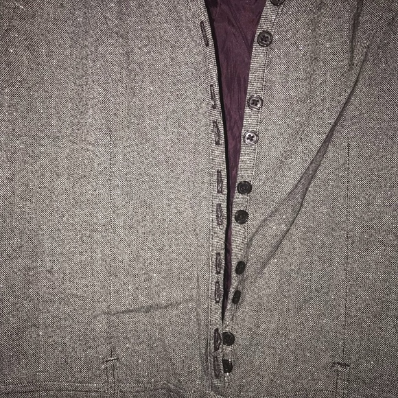 Purple Tweed Girls Dress - Picture 3 of 3